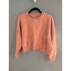 Aerie Coral Ribbed Knit Top